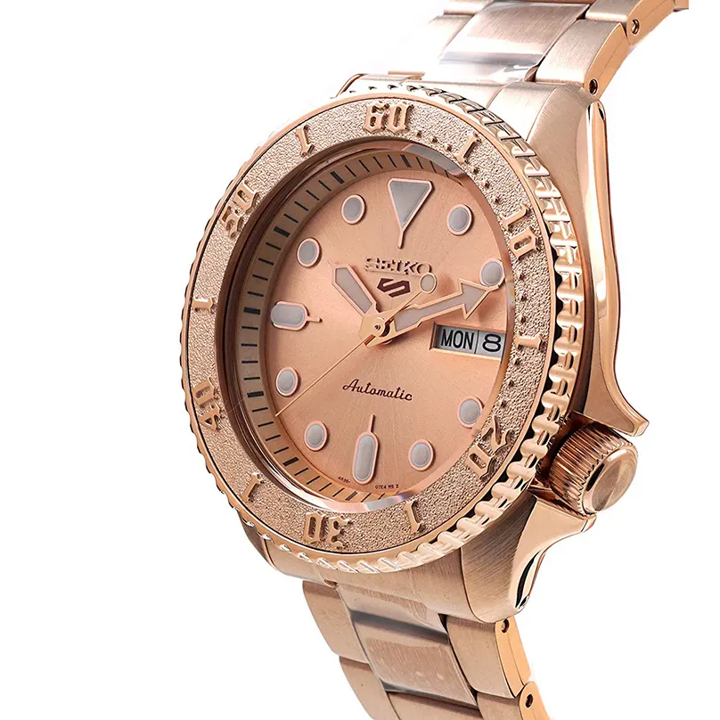 Seiko 5 Sports Automatic Limited Edition Rose Gold Men's Watch- SRPE72K1